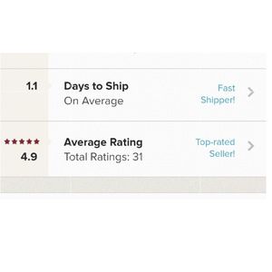 Top Rated Seller and Fast Shipper!!